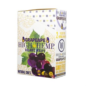 HIGH HEMP GRAPEAPE WRAPS 25CT