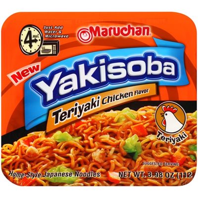 YAKISOBA NOODLES TERIYAKI CHICKEN 8CT