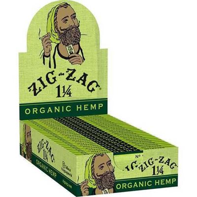 ZIG ZAG PAPERS 1 1 / 4 ORG HEMP 24CT