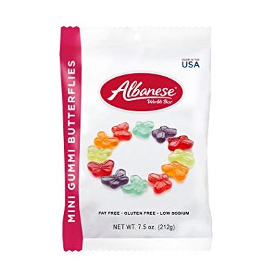 ALBANESE PEG MINI BUTTERFLY GUMMI 7OZ