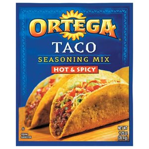 ORTEGA TACO SEASONING HOT / SPICY 1.25OZ EA