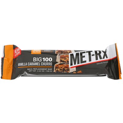 MET-RX BIG 100 VANILLA CARAMEL CHURRO 9CT