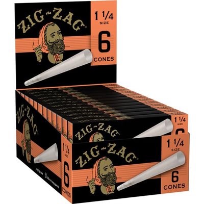 ZIG ZAG PAPERS CONE 1 1 / 4 6CT