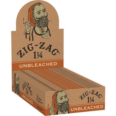 ZIG ZAG PAPERS 1 1 / 4 UNBLEACHED 24CT