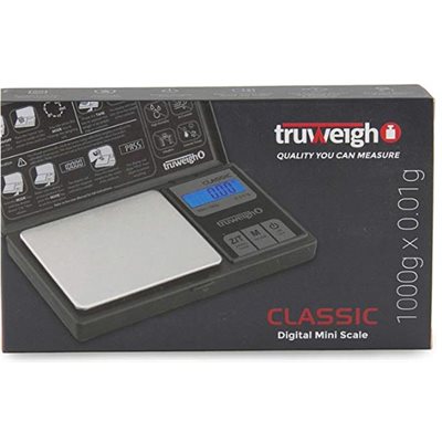 TRUWEIGHT SCALE CLASS MINI 1000G X 0.01 BLK EA