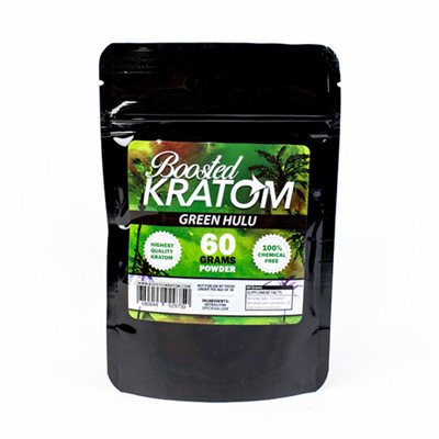 BOOSTED KRATOM 60G POWDER GREEN HULU EA