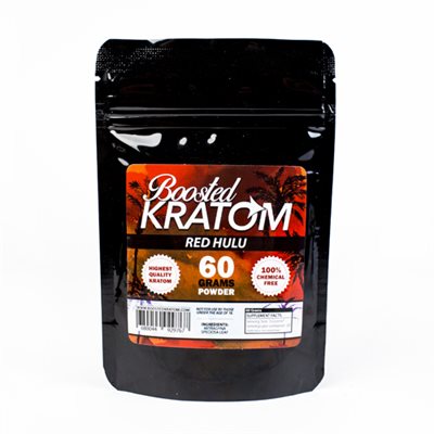 BOOSTED KRATOM 60G POWDER RED HULU EA