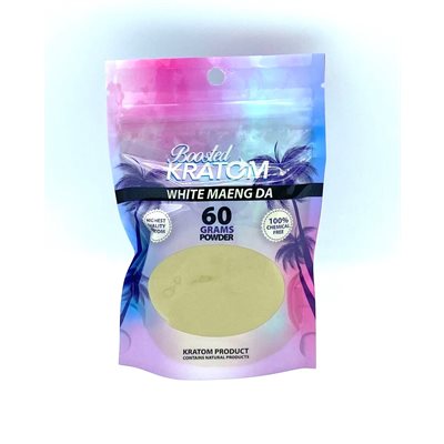 BOOSTED KRATOM 60G POWDER WHITE MAENG DA EA