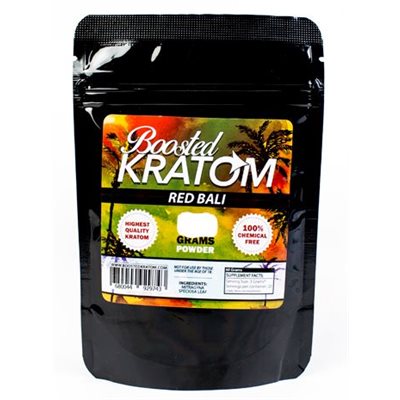 BOOSTED KRATOM 250G POWDER RED BALI EA