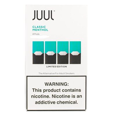 JUUL POD CLASSIC MENTHOL 8 / 4CT 3%