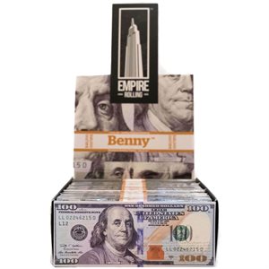 !BENNY $100 BILL ROLLING PAPERS 24CT