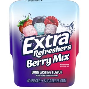 EXTRA REFRESHERS BERRY MIX 40PCS 6CT