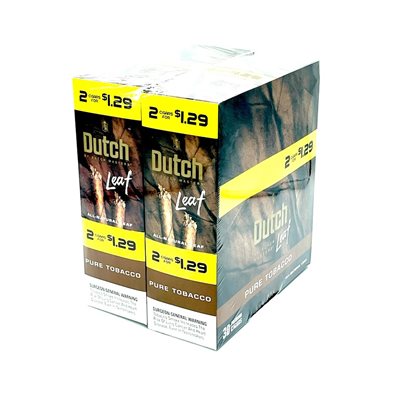 DUTCH MASTER PURE TOBACCO 2PK / 1.29