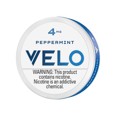 VELO PEPPERMINT 4MG NICOTINE POUCHES 5CT