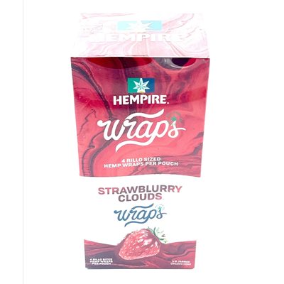 HEMPIRE HEMP STRAWBLURRY CLOUDS WRAPS 15CT