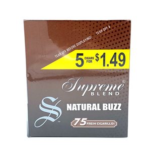 SUP CIG NATURAL 5 / 1.49 15CT