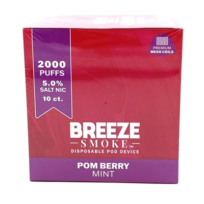 BREEZE PRO POM BERRY MINT 10CT