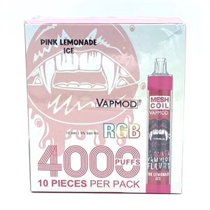 VAPMOD 4000 PUFF PINK LEMONADE ICE 10CT