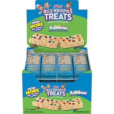 RICE KRISPIE BIG BAR RAINBOW 12CT