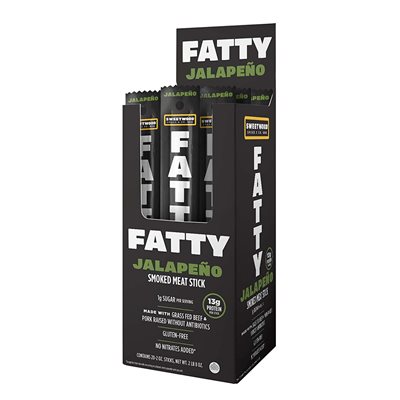 FATTY MEAT STICK JALAPENO 2OZ / 20CT