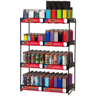 LIGHTER BIC / DJEEP 8 TIER DISPLAY 364CT