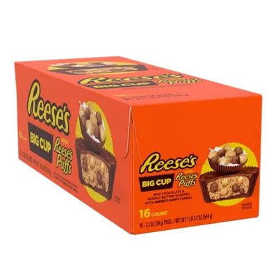 !REESE BIG CUP W / REESE PUFFS 16CT