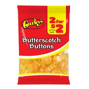 GURLEY'S 2 / $2 BUTTERSCOTCH BUTTONS 3.5OZ / 12CT