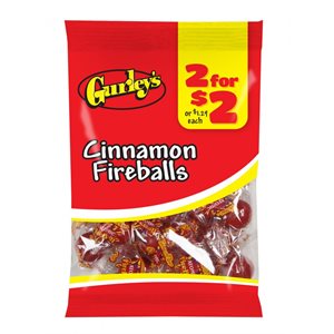 GURLEY'S 2 / $2 CINNAMON FIREBALLS 2.5OZ / 12CT