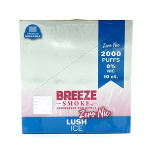 BREEZE PRO ZERO NIC- LUSH ICE 10CT