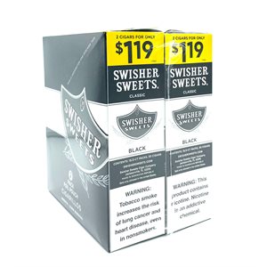 SWISHER CIG BLACK 2PK / 1.19