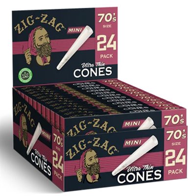 ZIG ZAG PAPER CONE MINI ULTRA THIN DISPLAY 12 / 24CT