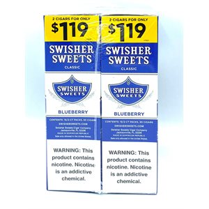 SWISHER CIG BLUEBERRY 2PK / 1.19