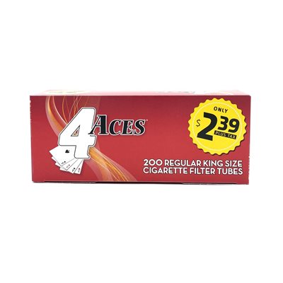 4 ACES TUBES REGULAR $2.39 5CT