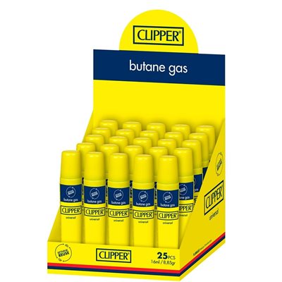 CLIPPER BUTANE REFILL 16ML 25CT