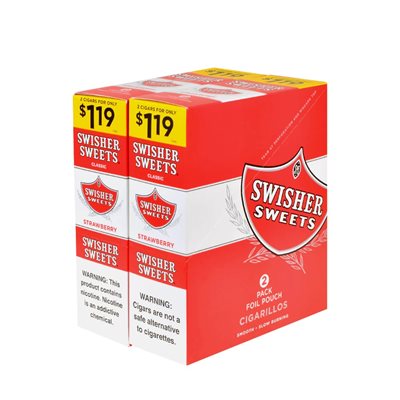 SWISHER CIG STRAWBERRY 2PK / 1.19