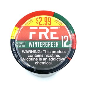 FRE NICOTINE POUCH WINTERGREEN 2.99 12MG 5CT