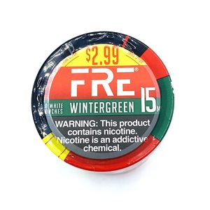 FRE NICOTINE POUCH WINTERGREEN 2.99 15MG 5CT