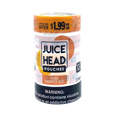 JUICE HEAD PEACH PINEAPPLE MINT 12MG 1.99 5CT