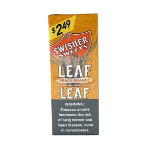 SWISHER LEAF PEACH BRANDY 3 / 2.49