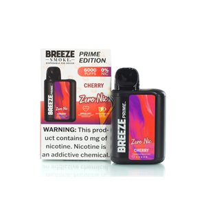 BREEZE PRIME ZERO NIC- CHERRY 5CT