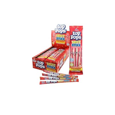 TOP POPS TAFFY STIXX STRAWBERRY 12CT