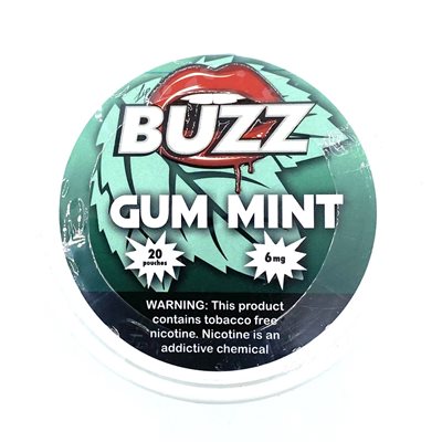 BUZZ GUM MINT 6MG 5 / 20CT
