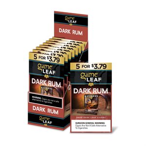 GV LEAF GAME DARK RUM 5 / 8CT $3.79