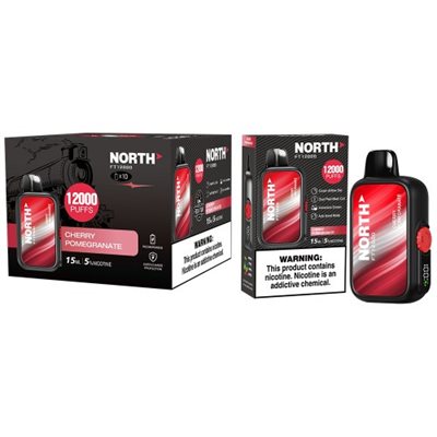 NORTH CHERRY POM 12000 PUFF 10CT