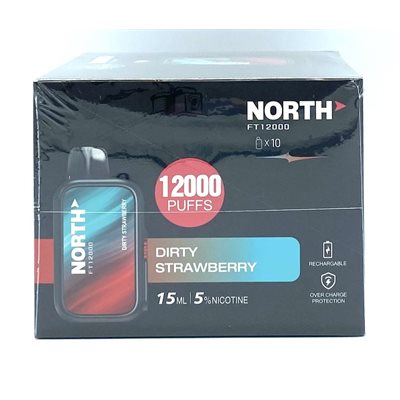 NORTH DIRTY STRAWBERRY 12000 PUFF 10CT