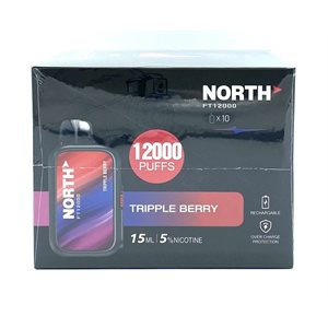 NORTH TRIPPLE BERRY 12000 PUFF 10CT