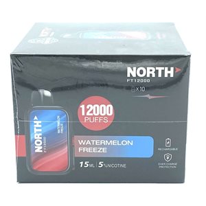 NORTH WATERMELON FREEZE 12000 PUFF 10CT