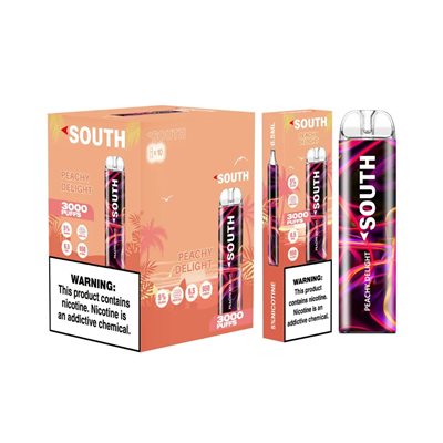 SOUTH PEACHY DELIGHT 3000 PUFF 10CT
