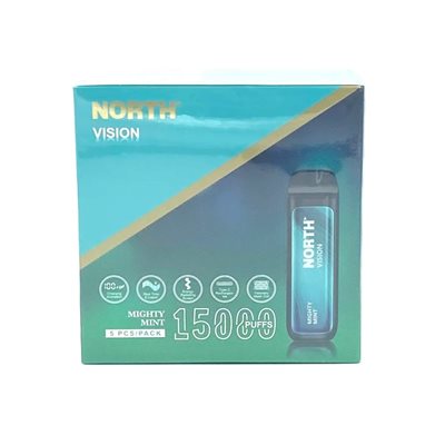 NORTH VISION 15K PUFF MIGHTY MINT 5CT