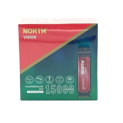 NORTH VISION 15K PUFF WATERMELON ICE 5CT